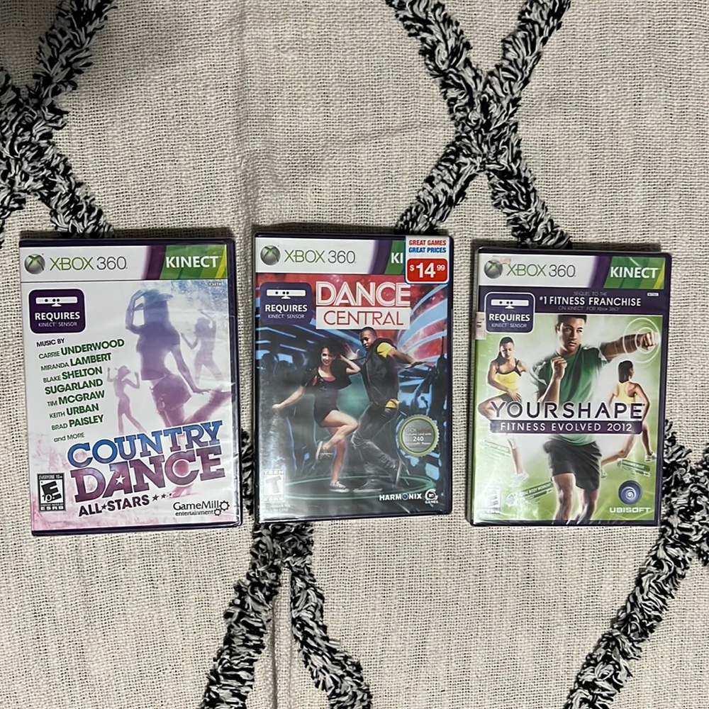 3 new XBOX 360 Kinect games